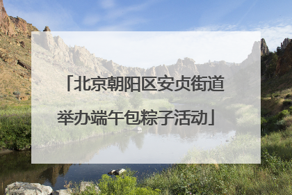 北京朝阳区安贞街道举办端午包粽子活动