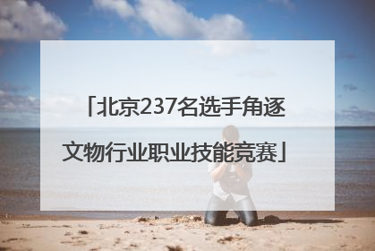 北京237名选手角逐文物行业职业技能竞赛