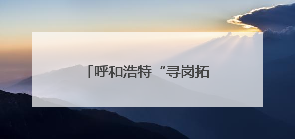 呼和浩特“寻岗拓岗促就业”活动收官 助企纾困显成效