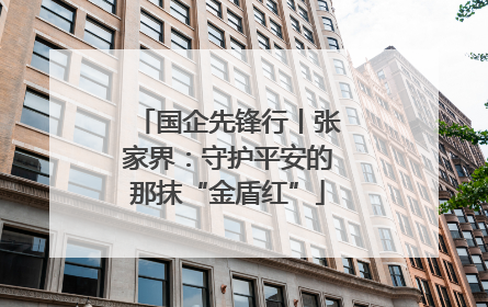 国企先锋行丨张家界：守护平安的那抹“金盾红”