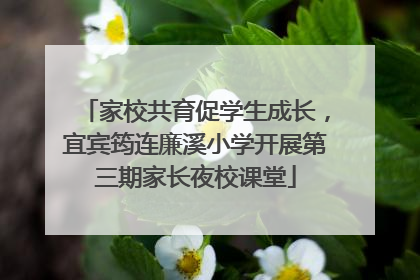 家校共育促学生成长，宜宾筠连廉溪小学开展第三期家长夜校课堂