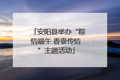 安阳县举办“粽情端午 香囊传情”主题活动