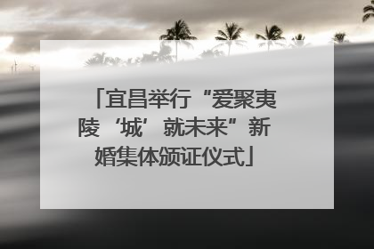 宜昌举行“爱聚夷陵‘城’就未来”新婚集体颁证仪式