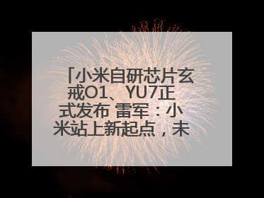小米自研芯片玄戒O1、YU7正式发布 雷军：小米站上新起点，未来五年研发翻倍再投2000亿元