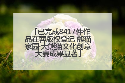 已完成8417件作品在蓉版权登记 熊猫家园·大熊猫文化创意大赛成果显著