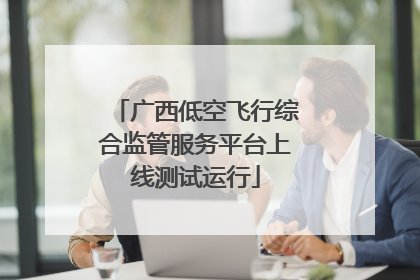 广西低空飞行综合监管服务平台上线测试运行