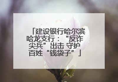 建设银行哈尔滨哈龙支行：“反诈尖兵”出击 守护百姓“钱袋子”