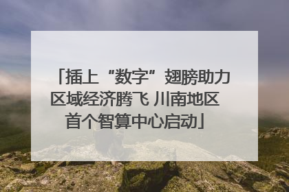 插上“数字”翅膀助力区域经济腾飞 川南地区首个智算中心启动