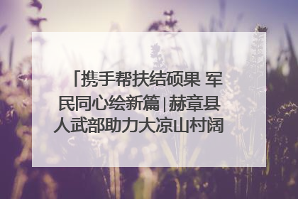 携手帮扶结硕果 军民同心绘新篇∣赫章县人武部助力大凉山村阔步乡村振兴路