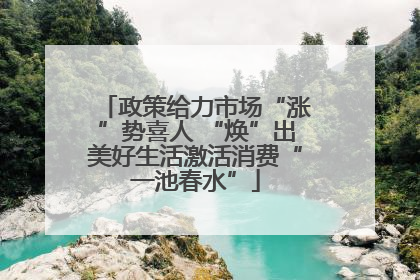 政策给力市场“涨”势喜人 “焕”出美好生活激活消费“一池春水”