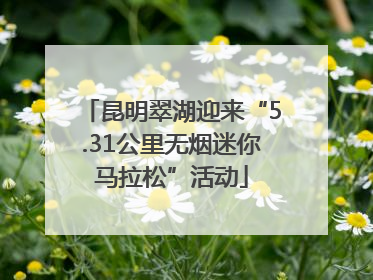 昆明翠湖迎来“5.31公里无烟迷你马拉松”活动
