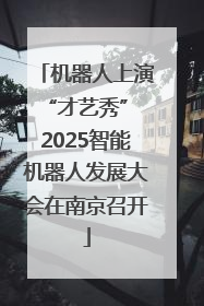 机器人上演“才艺秀” 2025智能机器人发展大会在南京召开