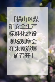 横山区煤矿安全生产标准化建设现场观摩会在朱家峁煤矿召开