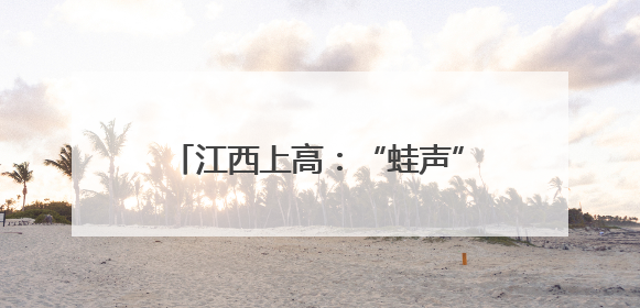 江西上高：“蛙声”算新账 稻田写人生