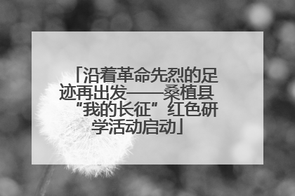沿着革命先烈的足迹再出发——桑植县“我的长征”红色研学活动启动