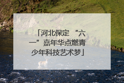 河北保定 “六一”嘉年华点燃青少年科技艺术梦