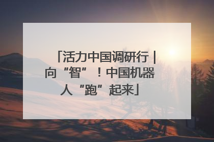 活力中国调研行｜向“智”！中国机器人“跑”起来