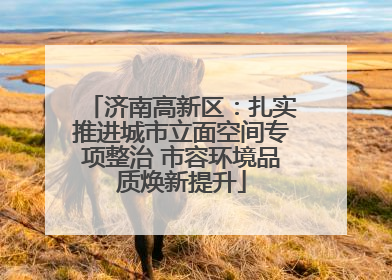 济南高新区：扎实推进城市立面空间专项整治 市容环境品质焕新提升