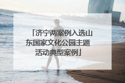 济宁两案例入选山东国家文化公园主题活动典型案例