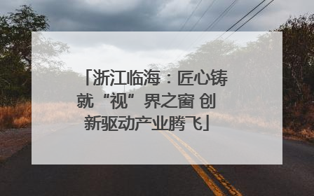 浙江临海：匠心铸就“视”界之窗 创新驱动产业腾飞