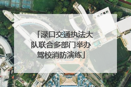 渌口交通执法大队联合多部门举办驾校消防演练