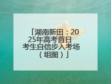 湖南新田：2025年高考首日 考生自信步入考场（组图）