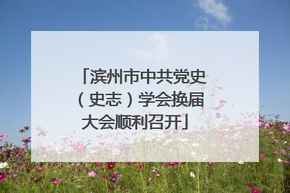 滨州市中共党史（史志）学会换届大会顺利召开