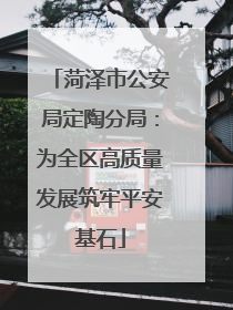 菏泽市公安局定陶分局：为全区高质量发展筑牢平安基石
