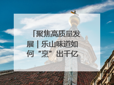 聚焦高质量发展｜乐山味道如何“烹”出千亿文旅产业