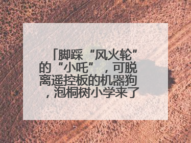 脚踩“风火轮”的“小吒”，可脱离遥控板的机器狗，泡桐树小学来了新朋友！