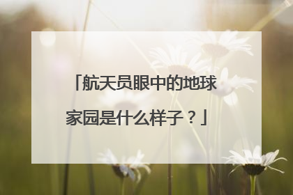航天员眼中的地球家园是什么样子？