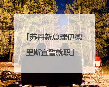 苏丹新总理伊德里斯宣誓就职