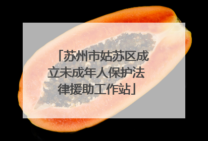 苏州市姑苏区成立未成年人保护法律援助工作站