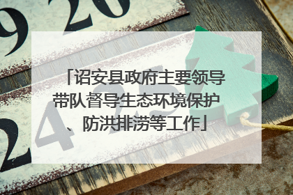 诏安县政府主要领导带队督导生态环境保护、防洪排涝等工作