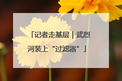 记者走基层｜武烈河装上“过滤器”
