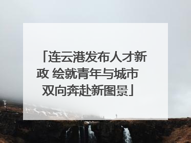 连云港发布人才新政 绘就青年与城市双向奔赴新图景