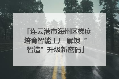 连云港市海州区梯度培育智能工厂 解锁“智造”升级新密码
