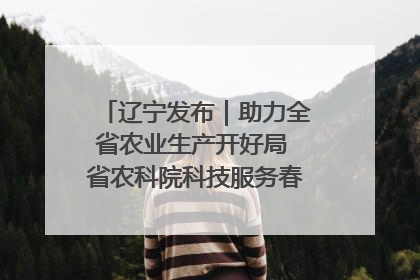 辽宁发布｜助力全省农业生产开好局 省农科院科技服务春耕备耕成效显著