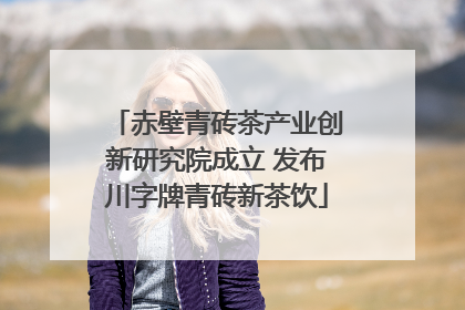 赤壁青砖茶产业创新研究院成立 发布川字牌青砖新茶饮