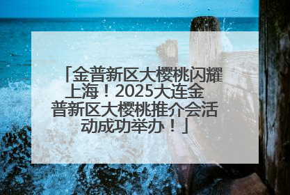 金普新区大樱桃闪耀上海！2025大连金普新区大樱桃推介会活动成功举办！