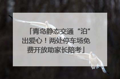 青岛静态交通“泊”出爱心！两处停车场免费开放助家长陪考