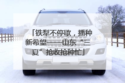 铁犁不停歇，播种新希望——山东“三夏”抢收抢种忙