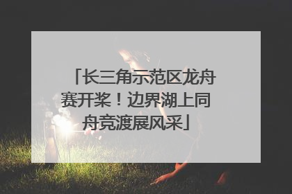 长三角示范区龙舟赛开桨！边界湖上同舟竞渡展风采