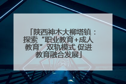 陕西神木大柳塔镇：探索“职业教育+成人教育”双轨模式 促进教育融合发展