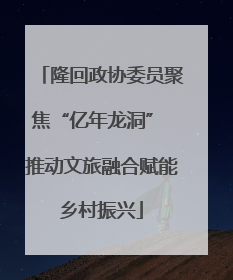 隆回政协委员聚焦“亿年龙洞” 推动文旅融合赋能乡村振兴
