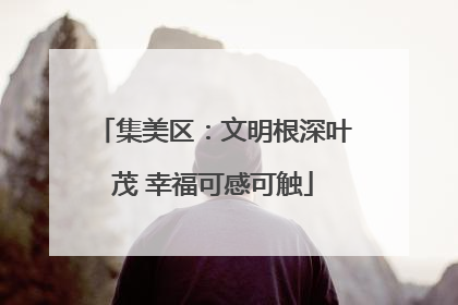 集美区：文明根深叶茂 幸福可感可触