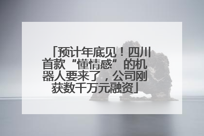 预计年底见！四川首款“懂情感”的机器人要来了，公司刚获数千万元融资