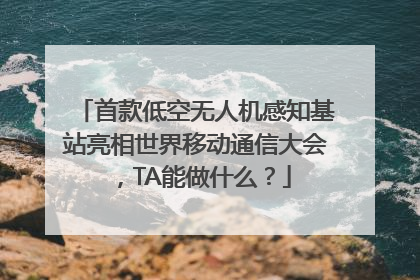 首款低空无人机感知基站亮相世界移动通信大会，TA能做什么？