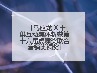 马应龙 X 丰巢互动媒体斩获第十六届虎啸奖联合营销类铜奖