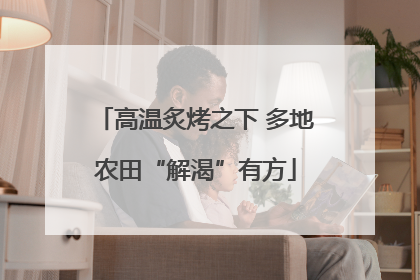 高温炙烤之下 多地农田“解渴”有方